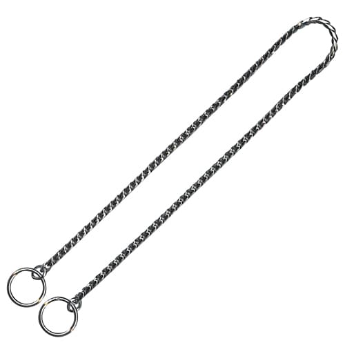 King Hound Strypkedja, sicksack länkar, förkromad mässing, 2.0mm x 30cm