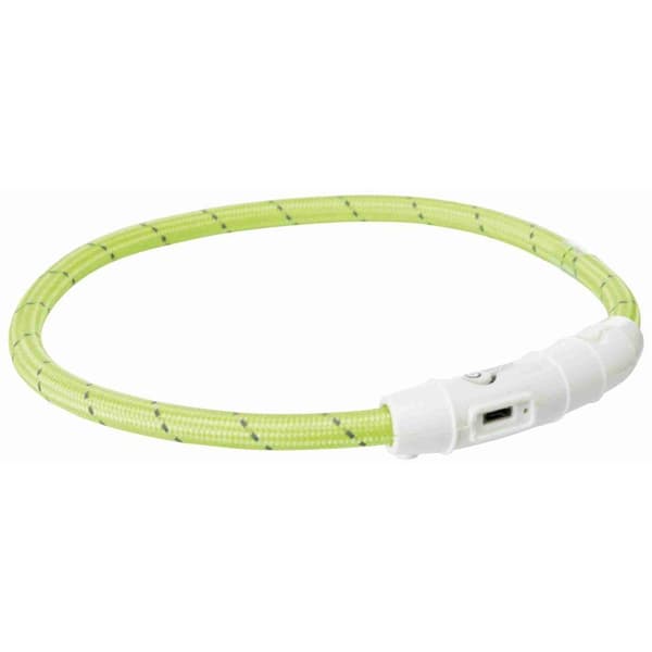Flash Light Ring HundHalsband USB Hjälper att ni syns i mörkret