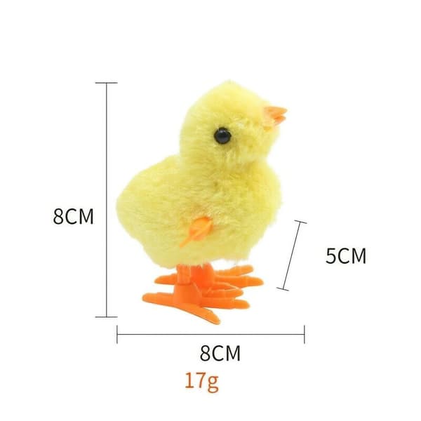 Pet Cat Toys Jumping Walking Cartoon Plush Chicken