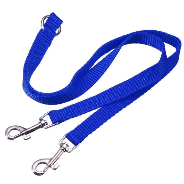 Dubbla Dubbelkoppel Hund Twin Lead Duplexkoppling 2 Way Two Pet Walking Training