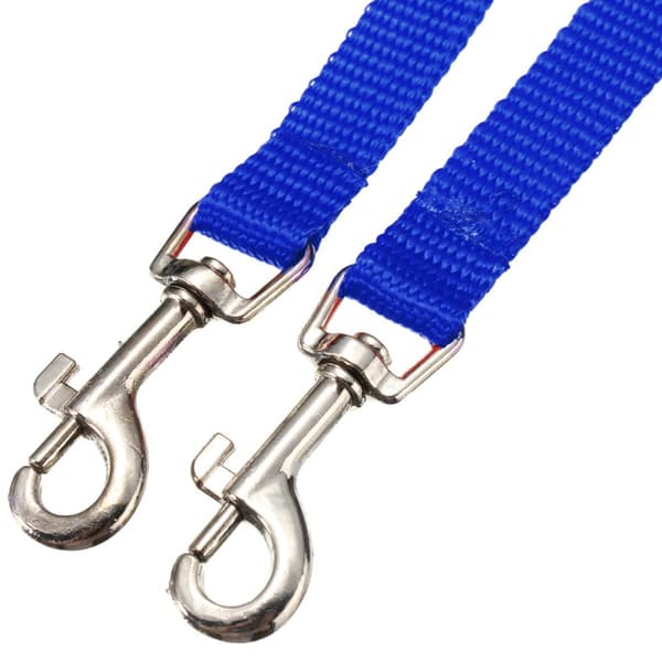 Dubbla Dubbelkoppel Hund Twin Lead Duplexkoppling 2 Way Two Pet Walking Training