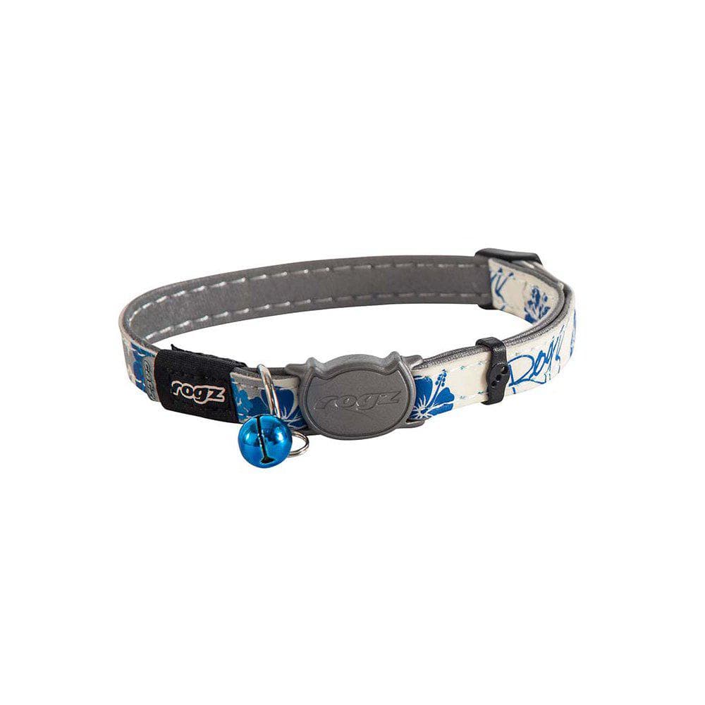 ROGZ GLOWCAT HALSBAND S BLÅ 11MM 20-31CM