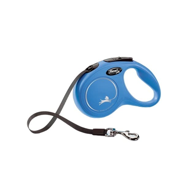 Flexi New Classic Small Retractable Dog Lead Blue 5m