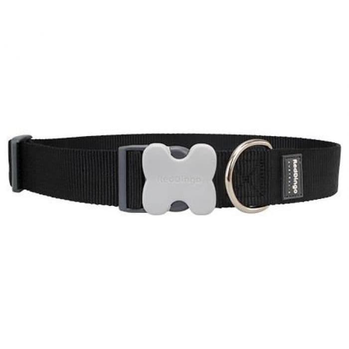 RÖD DINGO HUND Halsband SVART 50-80 CM 40 MM