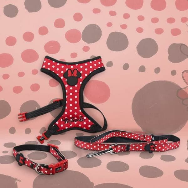 Hundhalsband Minnie Mouse XXS/XS Röd