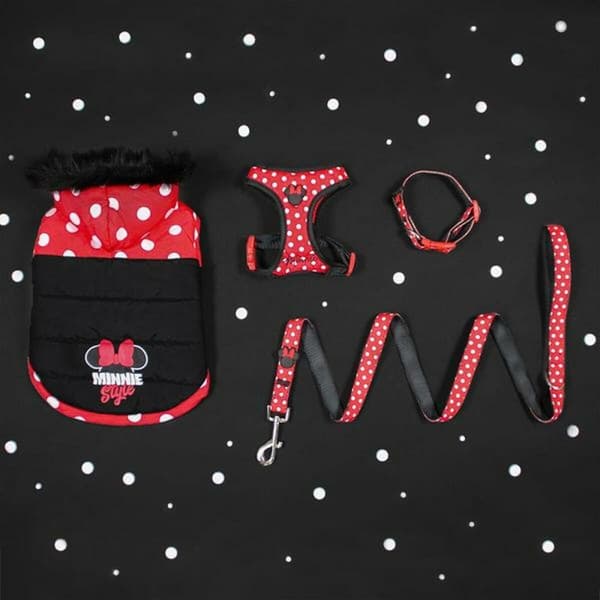 Hundhalsband Minnie Mouse XXS/XS Röd