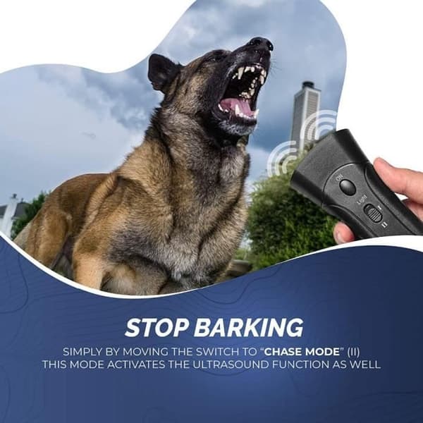 Avskräckning av barkande - Antibarking - Ultraviolett LED - Plast - 9V - Icke-intelligent