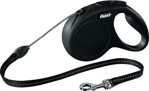 Flexi New CLASSIC 5 m Black Dog Sisäänvedettävä johdin