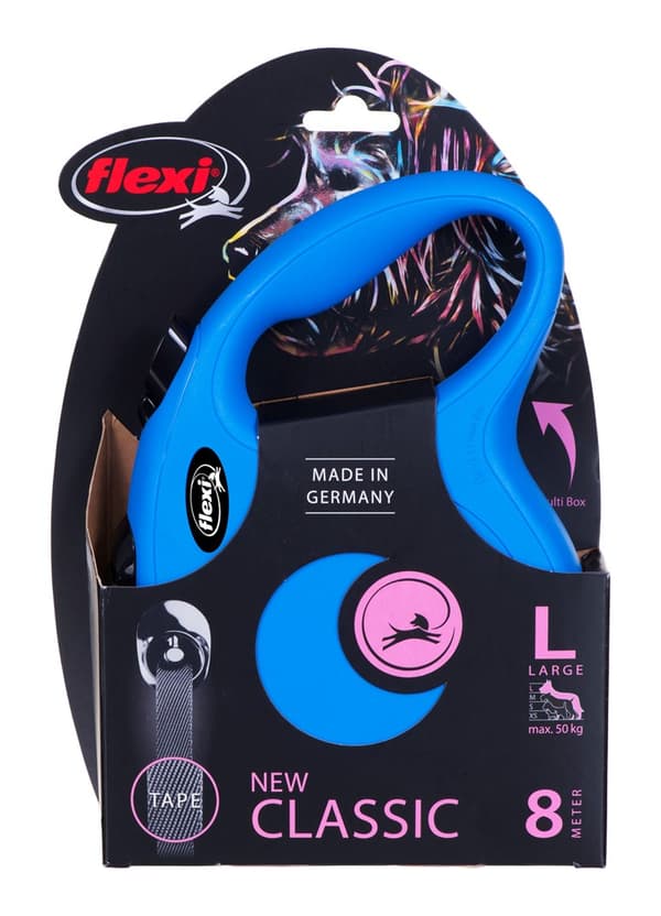 Flexi New Classic Dog Indragbar ledning 8 m
