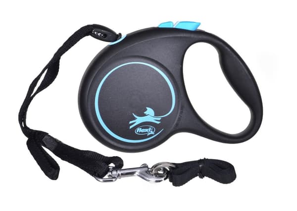 Flexi Black Design S 5 m Hund Indtrækbar snor