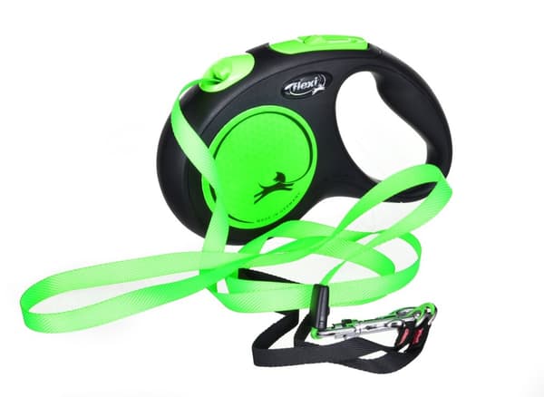 Flexi New Neon S 5 m Dog Indragbar ledning