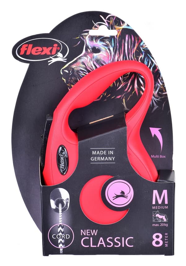 Flexi New Classic M 8 m Hund Indtrækbar snor