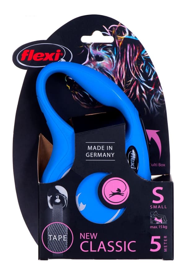 Flexi New Classic Dog Indtrækbar snor 5 m