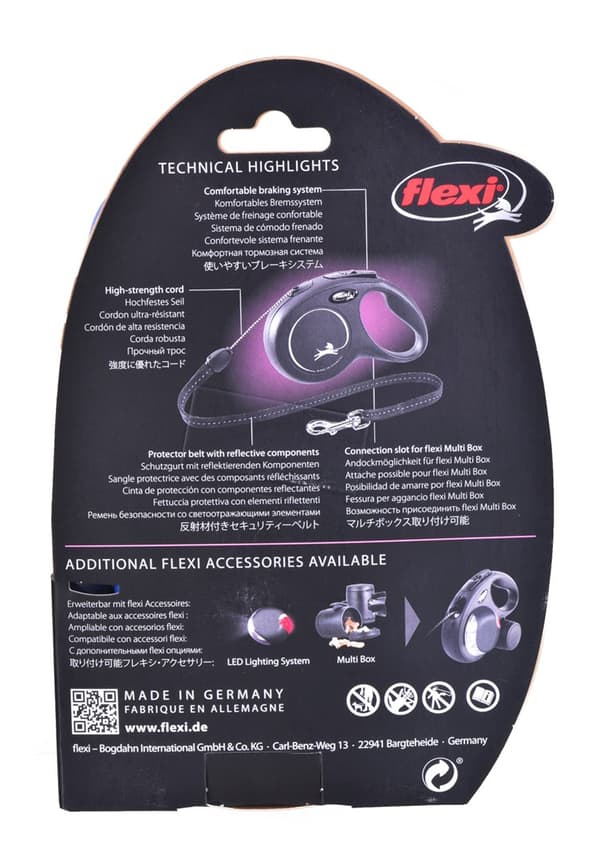 Flexi New Classic S 8 m Dog Infällbar ledning
