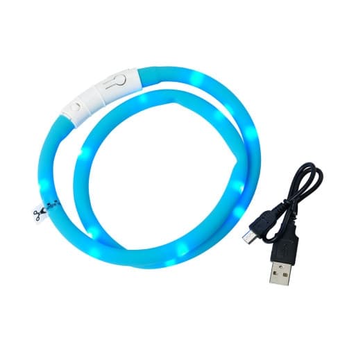 Blinkhalsband Led Turkos