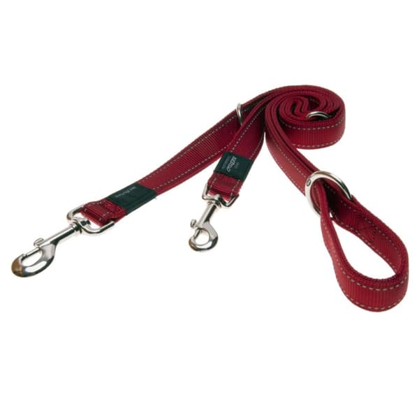 20mm Viftebelte flerbruks hundesnor, rødt refleks, Rogz