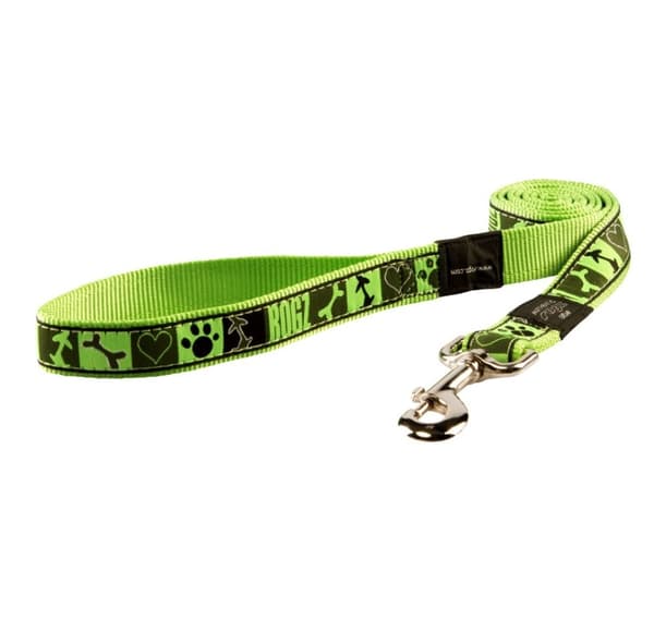 Leash Fancy Dress XL 25mm Armed Response, Lime Juice mønster
