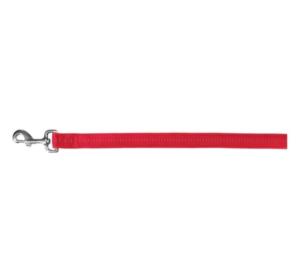 Softline Elegance koppel, M–L: 1,00 m/20 mm, röd/beige