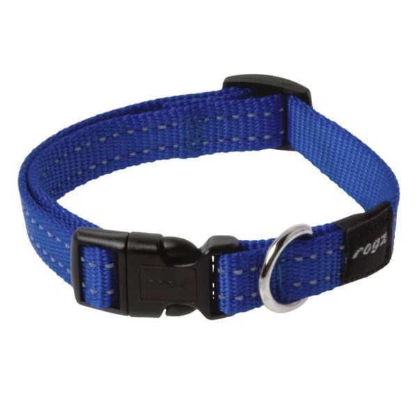 Krage Rogz Snake 16mm/26-40cm blå