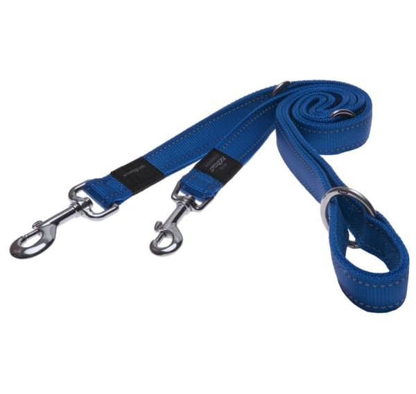 Walking leash Utility, medium, 16mm, Snake, blå refleks, Rogz