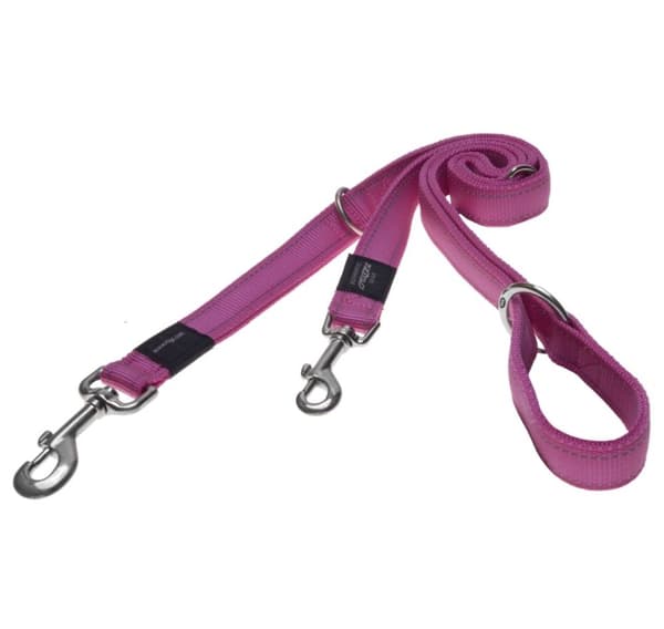 Gangbånd Rogz Utility Small 11mm Nitelife, rosa refleks