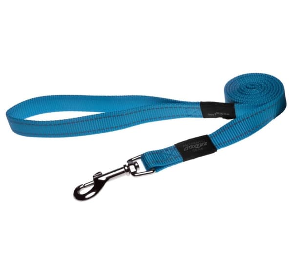 Utility ekstra stor 25mm tømmerhogger fast hundesnor, turkis reflekterende, Rogz
