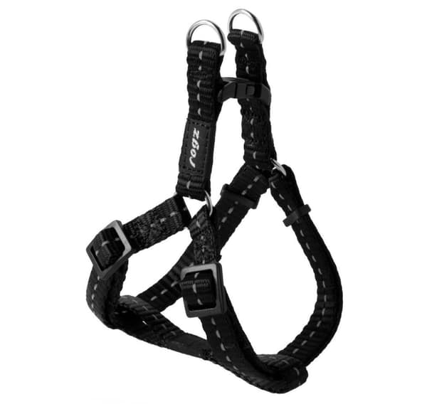 Step-in sele nitelife s 11mm/27-38cm sort reflekterende, Rogz