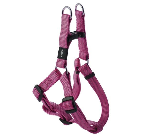 Step-in sele slange 16mm-5/8 rosa refleks, Rogz