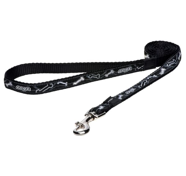 Fancy kjole medium 16mm Scooter Fast hundeledning, Black Bone Design, Rogz