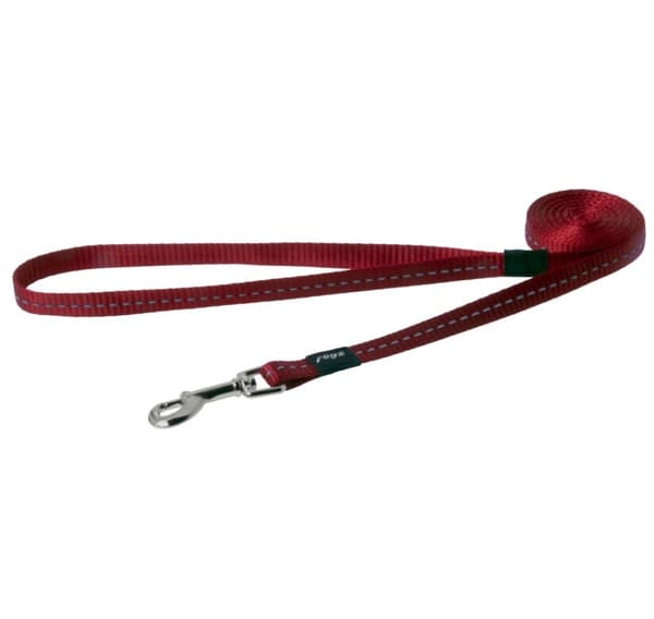 Utility liten 11mm fast hundesnor, rød refleks, Rogz