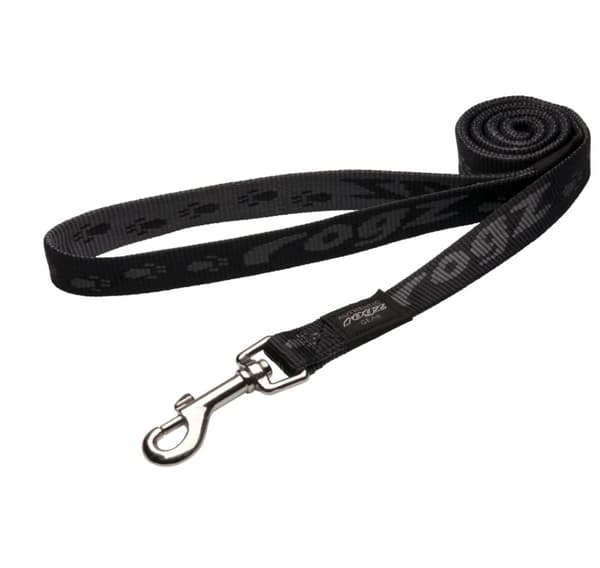 Alpinist stor 20mm k2 fast hundesnor, sort Rogz design