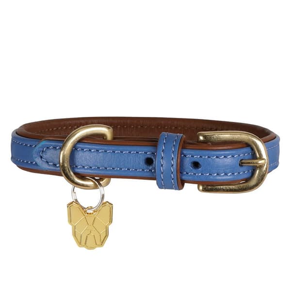 Digby & Fox Vadderat hundhalsband i läder