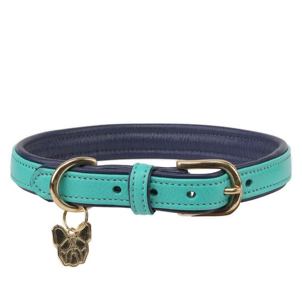 Digby & Fox Vadderat hundhalsband i läder