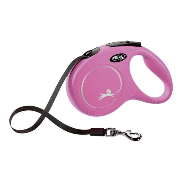 DoHundkoppel Flexi NEW CLASSIC 5m Rosa Storlek S