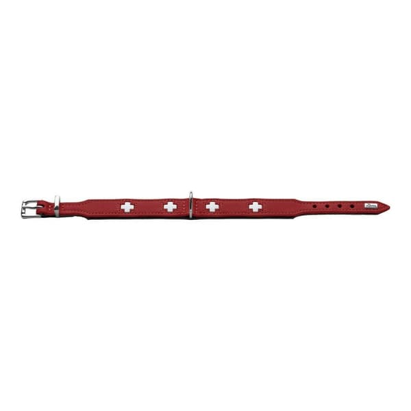 Hundehalsbånd Hunter Swiss Rød/Sort (38-43.5 cm)