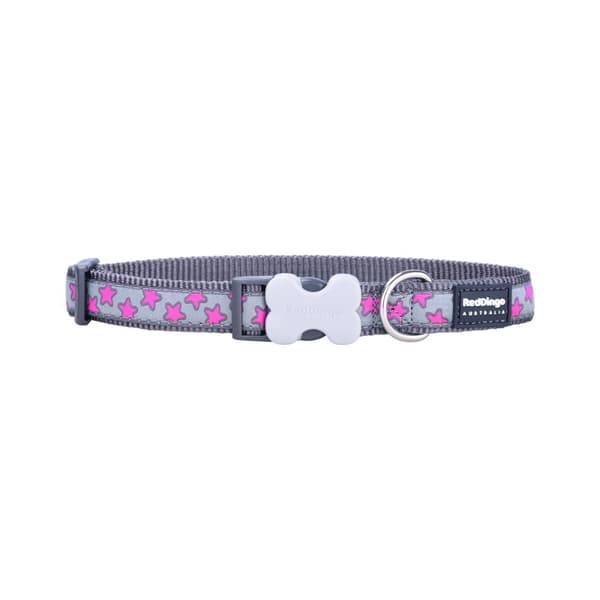 Koiran kaulapanta Red Dingo STYLE HOT PINK ON COOL GREY 41-63 cm