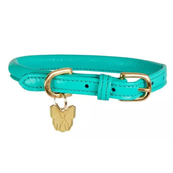 Digby & Fox Rolled Leather Buckle Dog Collar