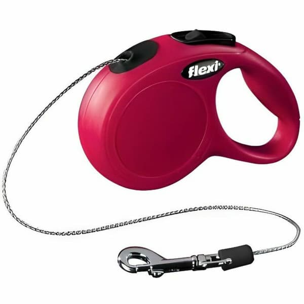 DoHundkoppel Flexi New Classic 3 m Röd XS-storlek
