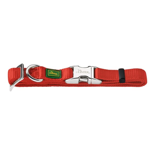 Hundhalsband Hunter Alu-Strong Röd Storlek M (40-55 cm)