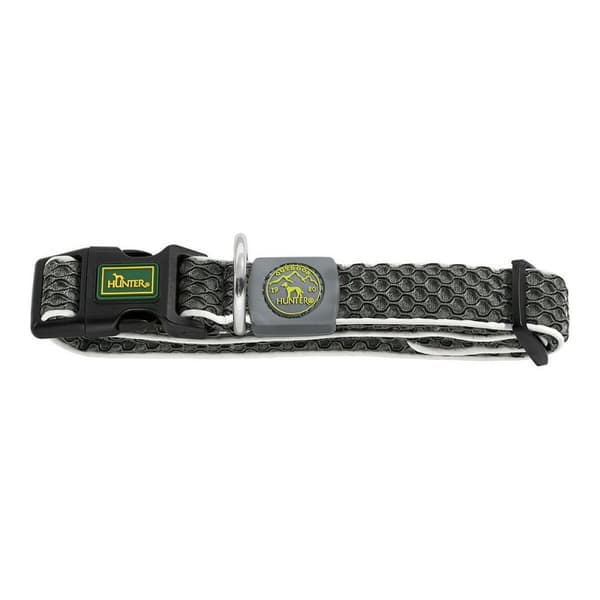 Hundhalsband Hunter Basic Tråd Antracitgrå Storlek S (30-43 cm)