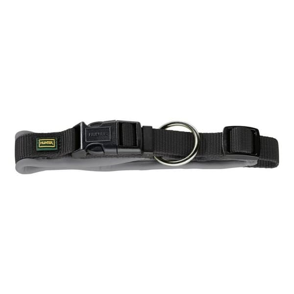 Hundehalsbånd Hunter Neopren Vario Sort (35-40 cm)