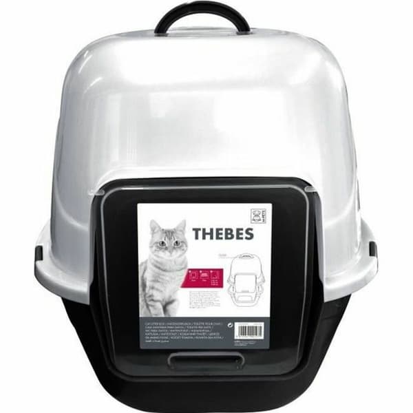 Djurhållare MPETS 62 x 53 x 58 cm Vit Vit/Svart Plast