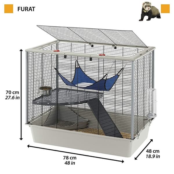 Bur Ferplast 57059814 Metal Plastik 70 x 70 x 48 cm