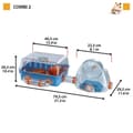 Pikkukuva 3 / 11: Häkki Ferplast Combi 2 Muovinen 79,5 x 29,5 x 29,5 cm