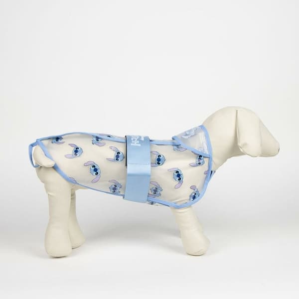 Hund regnfrakke Stitch Blå XS