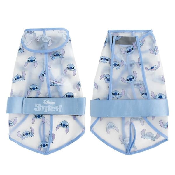 Hund regnfrakke Stitch Blå XS