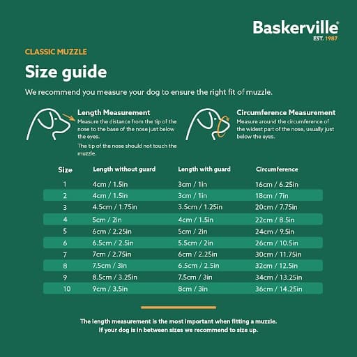 Baskerville Classic Basket Dog Muzzle
