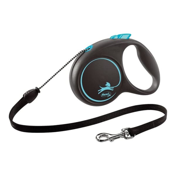 Hundebly Flexi BLACK DESIGN 5 m Blå Størrelse M