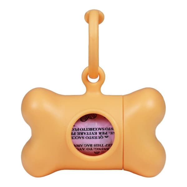 Kæledyr posebeholder United Pets Bon Ton Nano Classic Hund Orange Genbrugt plastik (6 x 3 x 4 cm)