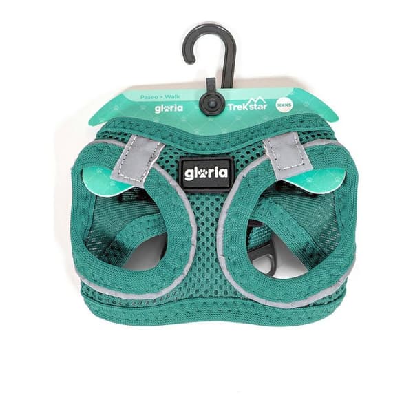 Hundesele Gloria Air Mesh Trek Star Justerbar Turkisblå Størrelse XXXS (18-20 cm)